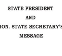 State President and Hon. State Secretary’s message-May2016